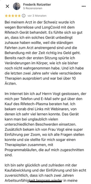 Bewertung Frederik Rotzetter Bewertung Frederik Rotzetter